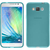 PhoneNatic Case kompatibel mit Samsung Galaxy Grand 3 - türkis Silikon Hülle transparent + 2 Schutzfolien