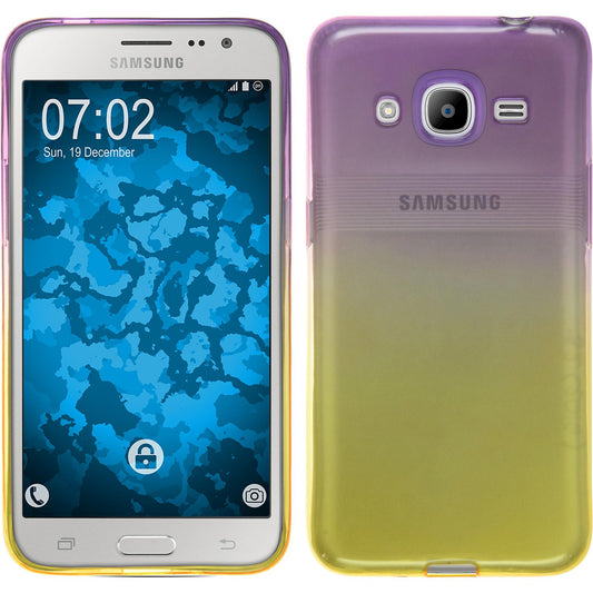 PhoneNatic Case kompatibel mit Samsung Galaxy J2 (2016) (J210) - Design:05 Silikon Hülle OmbrË Cover
