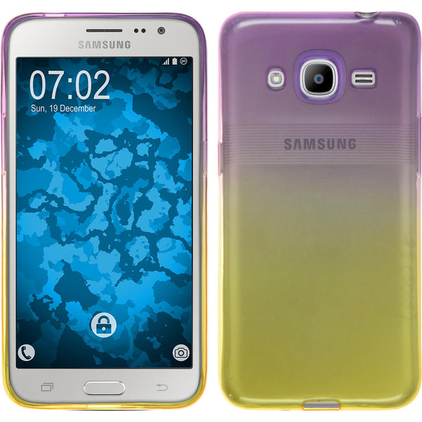 PhoneNatic Case kompatibel mit Samsung Galaxy J2 (2016) (J210) - Design:05 Silikon Hülle OmbrË Cover