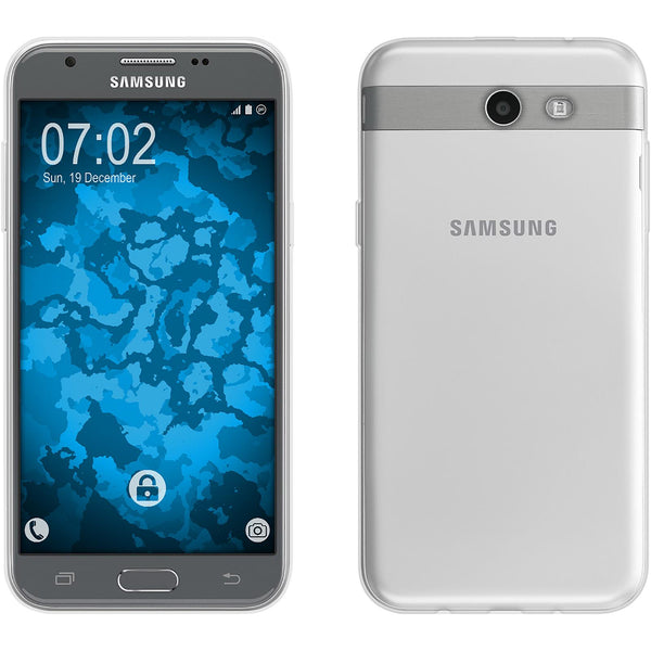 PhoneNatic Case kompatibel mit Samsung Galaxy J3 Emerge - clear Silikon Hülle Slimcase Cover