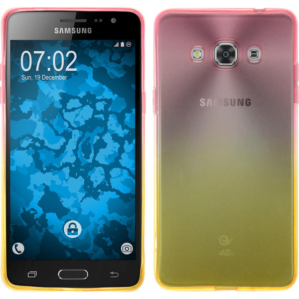 PhoneNatic Case kompatibel mit Samsung Galaxy J3 Pro - Design:01 Silikon Hülle OmbrË + 2 Schutzfolien