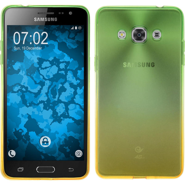 PhoneNatic Case kompatibel mit Samsung Galaxy J3 Pro - Design:03 Silikon Hülle OmbrË + 2 Schutzfolien