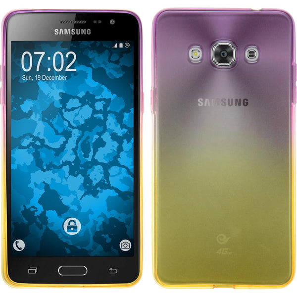 PhoneNatic Case kompatibel mit Samsung Galaxy J3 Pro - Design:05 Silikon Hülle OmbrË + 2 Schutzfolien