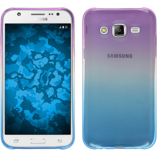 PhoneNatic Case kompatibel mit Samsung Galaxy J7 (2015 / J700) - Design:04 Silikon Hülle OmbrË + 2 Schutzfolien