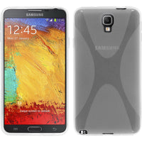 PhoneNatic Case kompatibel mit Samsung Galaxy Note 3 Neo - clear Silikon Hülle X-Style Cover