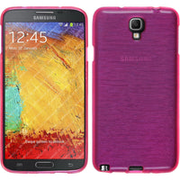 PhoneNatic Case kompatibel mit Samsung Galaxy Note 3 Neo - pink Silikon Hülle brushed + 2 Schutzfolien