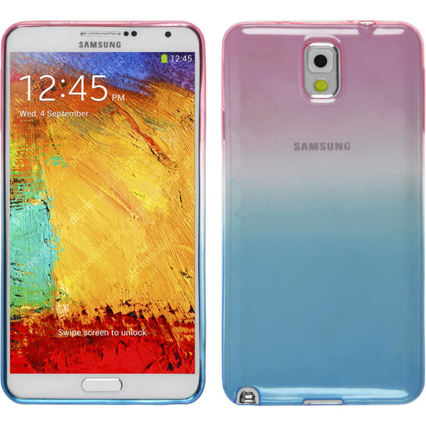 PhoneNatic Case kompatibel mit Samsung Galaxy Note 3 - Design:06 Silikon Hülle OmbrË + 2 Schutzfolien