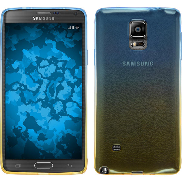 PhoneNatic Case kompatibel mit Samsung Galaxy Note 4 - Design:02 Silikon Hülle OmbrË + 2 Schutzfolien