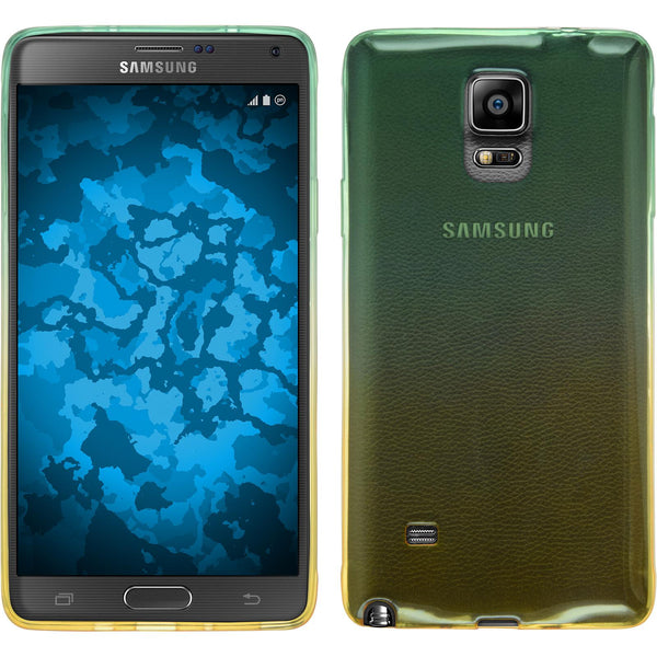 PhoneNatic Case kompatibel mit Samsung Galaxy Note 4 - Design:03 Silikon Hülle OmbrË + 2 Schutzfolien