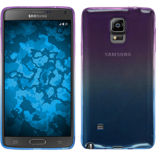 PhoneNatic Case kompatibel mit Samsung Galaxy Note 4 - Design:04 Silikon Hülle OmbrË + 2 Schutzfolien