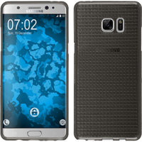 PhoneNatic Case kompatibel mit Samsung Galaxy Note FE - grau Silikon Hülle Iced Cover