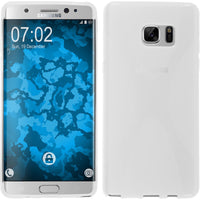 PhoneNatic Case kompatibel mit Samsung Galaxy Note FE - clear Silikon Hülle X-Style Cover