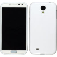 PhoneNatic Case kompatibel mit Samsung Galaxy S4 - weiﬂ Silikon Hülle Candy + 2 Schutzfolien