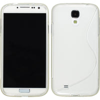 PhoneNatic Case kompatibel mit Samsung Galaxy S4 - clear Silikon Hülle S-Style + 2 Schutzfolien