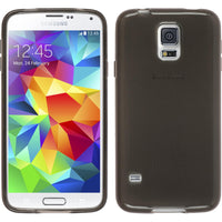 PhoneNatic Case kompatibel mit Samsung Galaxy S5 mini - schwarz Silikon Hülle transparent + 2 Schutzfolien