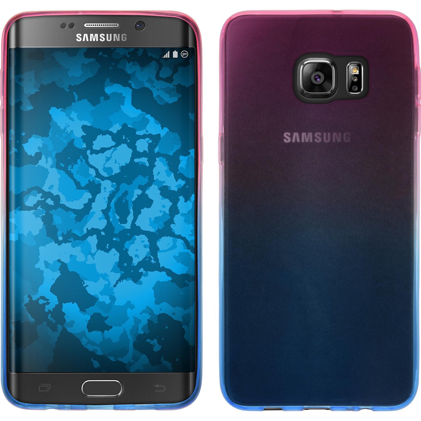 PhoneNatic Case kompatibel mit Samsung Galaxy S6 Edge Plus - Design:06 Silikon Hülle OmbrË Cover
