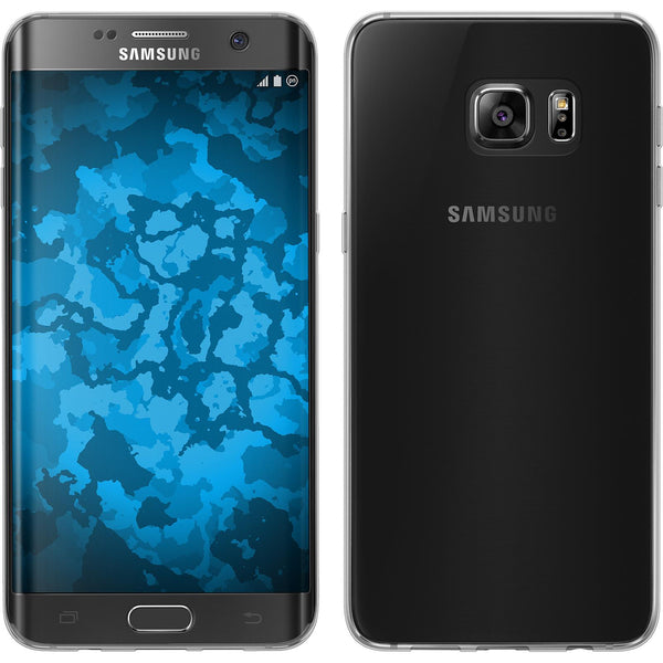 PhoneNatic Case kompatibel mit Samsung Galaxy S7 Edge - Crystal Clear Silikon Hülle transparent Cover