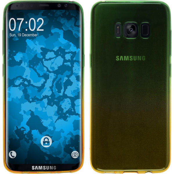 PhoneNatic Case kompatibel mit Samsung Galaxy S8 - Design:03 Silikon Hülle OmbrË + flexible Folie