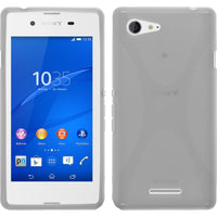 PhoneNatic Case kompatibel mit Sony Xperia E3 - clear Silikon Hülle X-Style + 2 Schutzfolien