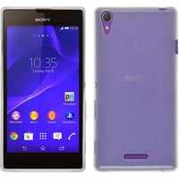 PhoneNatic Case kompatibel mit Sony Xperia Style - weiß Silikon Hülle transparent + 2 Schutzfolien