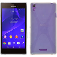 PhoneNatic Case kompatibel mit Sony Xperia T3 - clear Silikon Hülle X-Style + 2 Schutzfolien