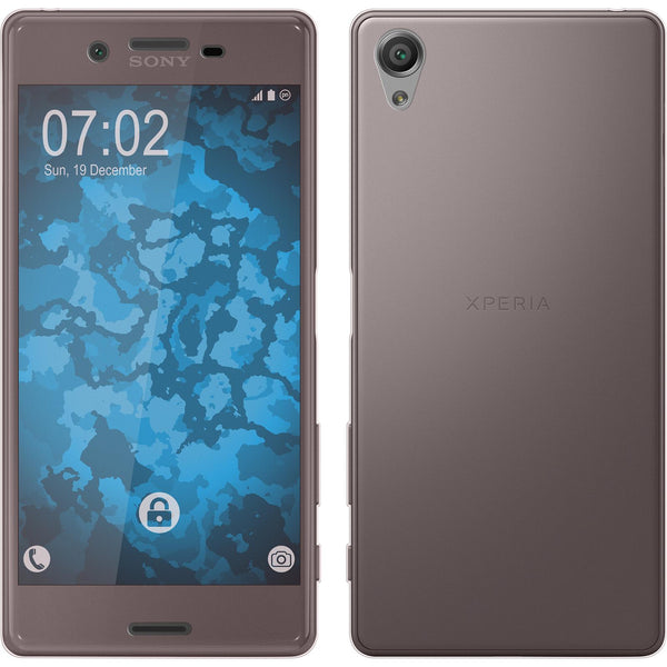PhoneNatic Case kompatibel mit Sony Xperia X - rosa Silikon Hülle 360∞ Fullbody Cover