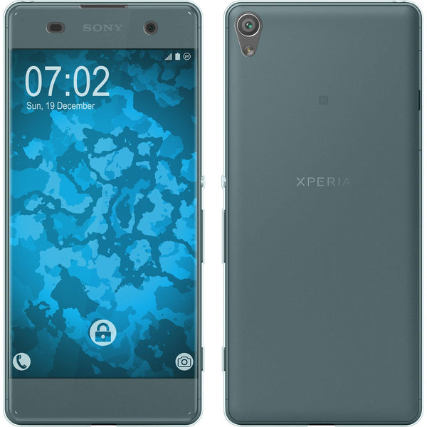 PhoneNatic Case kompatibel mit Sony Xperia XA - hellblau Silikon Hülle 360∞ Fullbody Cover