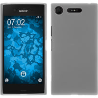 PhoneNatic Case kompatibel mit Sony Xperia XZ1 - weiﬂ Silikon Hülle matt Cover