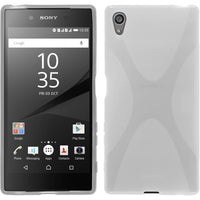 PhoneNatic Case kompatibel mit Sony Xperia Z5 - clear Silikon Hülle X-Style + 2 Schutzfolien