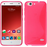 PhoneNatic Case kompatibel mit ZTE Blade S6 - pink Silikon Hülle S-Style Cover