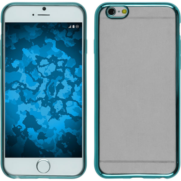 PhoneNatic Case kompatibel mit Apple iPhone 6s / 6 - blau Silikon Hülle Slim Fit + 2 Schutzfolien