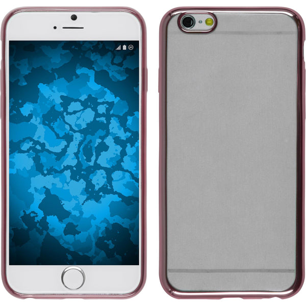 PhoneNatic Case kompatibel mit Apple iPhone 6s / 6 - pink Silikon Hülle Slim Fit + 2 Schutzfolien