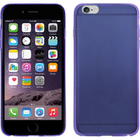 PhoneNatic Case kompatibel mit Apple iPhone 6 Plus / 6s Plus - lila Silikon Hülle Slimcase + 2 Schutzfolien