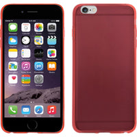 PhoneNatic Case kompatibel mit Apple iPhone 6 Plus / 6s Plus - rot Silikon Hülle Slimcase + 2 Schutzfolien