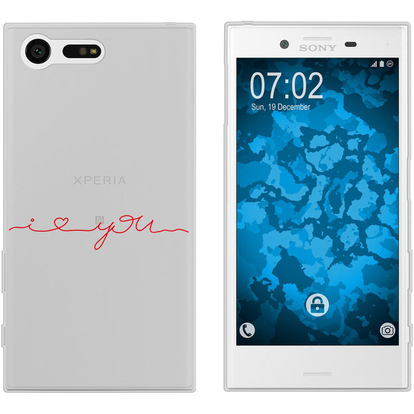Xperia X Compact Silikon-Hülle in Love Wörter M2 Case