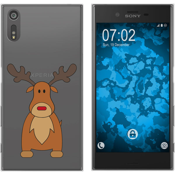 Xperia XZs Silikon-Hülle X Mas Weihnachten Rentier M3 Case