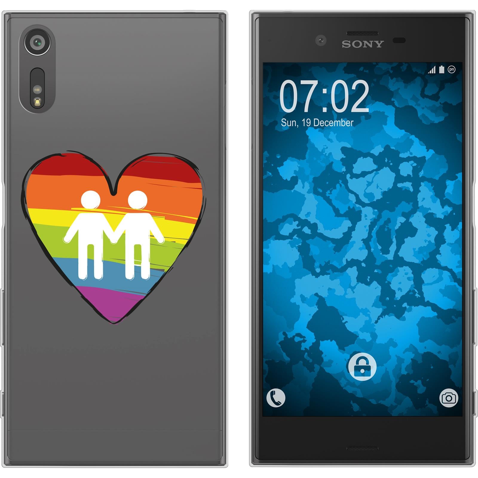 Xperia XZs Silikon-Hülle pride Männer M3 Case