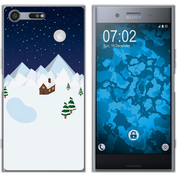 Xperia XZ Premium Silikon-Hülle X Mas Weihnachten Winterwond