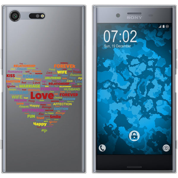 Xperia XZ Premium Silikon-Hülle pride Herz M5 Case