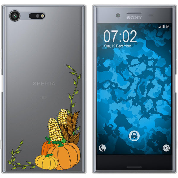 Xperia XZ Premium Silikon-Hülle Herbst Erntedankfest/Thanksg