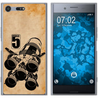 Xperia XZ Premium Silikon-Hülle Space Moon Rocket M3 Case