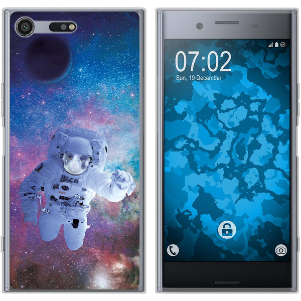 Xperia XZ Premium Silikon-Hülle Space Catronaut M5 Case