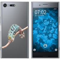 Xperia XZ Premium Silikon-Hülle Vektor Tiere Camelion M7 Cas