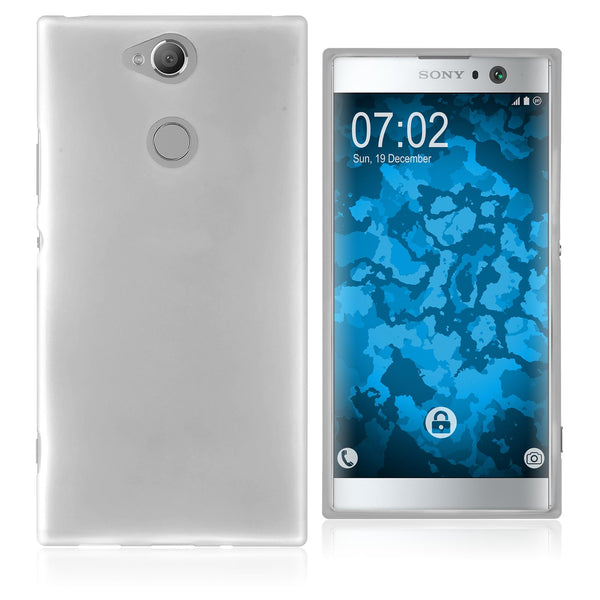 PhoneNatic Case kompatibel mit Sony Xperia XA2 - clear Silikon Hülle matt Cover