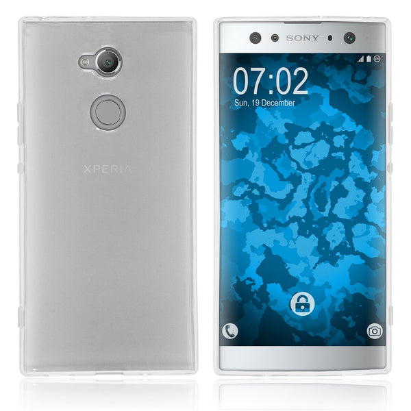 PhoneNatic Case kompatibel mit Sony Xperia XA2 Ultra - Crystal Clear Silikon Hülle transparent Cover