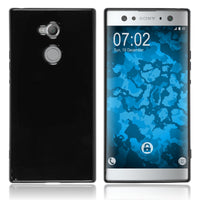 PhoneNatic Case kompatibel mit Sony Xperia XA2 Ultra - schwarz Silikon Hülle transparent Cover