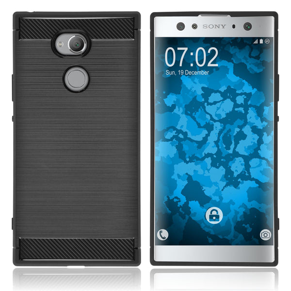 PhoneNatic Case kompatibel mit Sony Xperia XA2 Ultra - schwarz Silikon Hülle Ultimate Cover