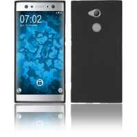 PhoneNatic Case kompatibel mit Sony Xperia XA2 Ultra - schwarz Silikon Hülle matt Cover