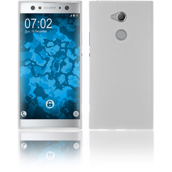 PhoneNatic Case kompatibel mit Sony Xperia XA2 Ultra - clear Silikon Hülle matt Cover