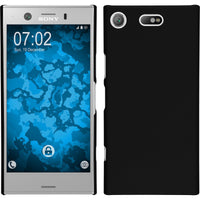 Hardcase für Sony Xperia XZ1 Compact gummiert schwarz